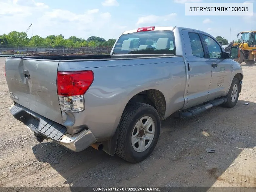 5TFRY5F19BX103635 2011 Toyota Tundra Grade 5.7L V8