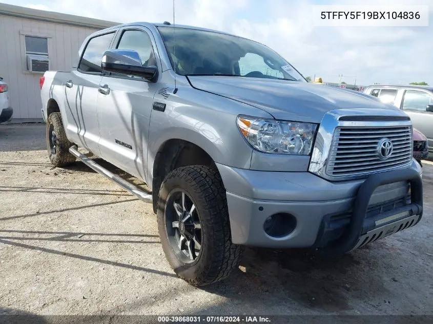 2011 Toyota Tundra Limited 5.7L V8 VIN: 5TFFY5F19BX104836 Lot: 39868031