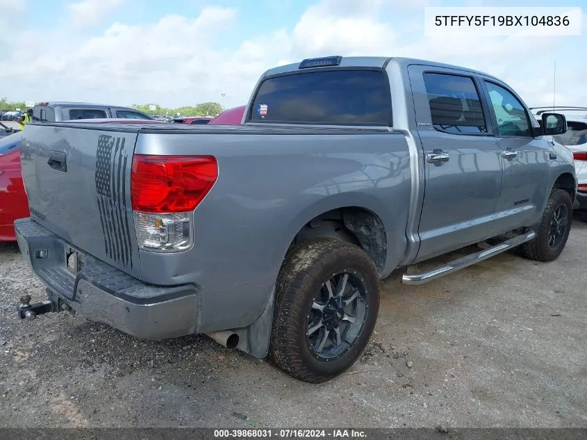 5TFFY5F19BX104836 2011 Toyota Tundra Limited 5.7L V8