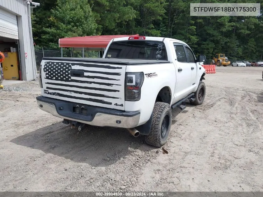 2011 Toyota Tundra Grade 5.7L V8 VIN: 5TFDW5F18BX175300 Lot: 39984930