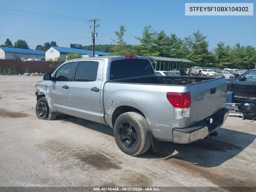 5TFEY5F10BX104302 2011 Toyota Tundra Grade 5.7L V8