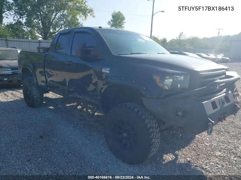 2011 Toyota Tundra Grade 5.7L V8 VIN: 5TFUY5F17BX186413 Lot: 40166616