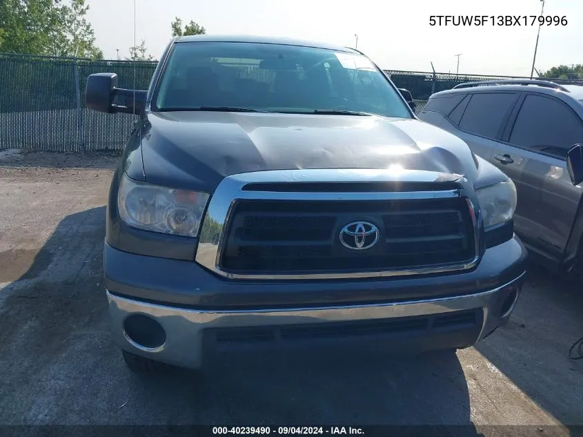 2011 Toyota Tundra Grade 5.7L V8 VIN: 5TFUW5F13BX179996 Lot: 40239490