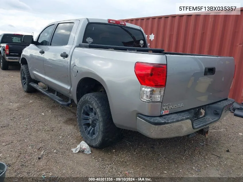 2011 Toyota Tundra Grade 4.6L V8 VIN: 5TFEM5F13BX035357 Lot: 40301335