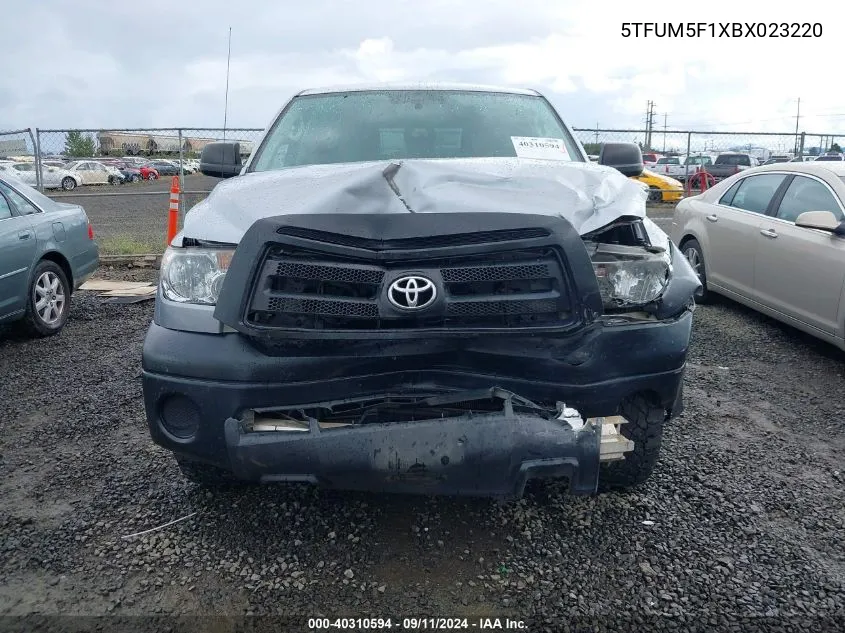 5TFUM5F1XBX023220 2011 Toyota Tundra Grade 4.6L V8