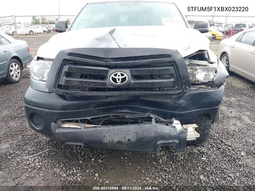 5TFUM5F1XBX023220 2011 Toyota Tundra Grade 4.6L V8