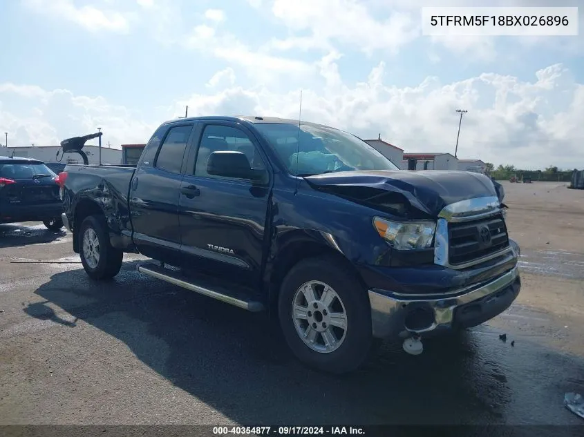 2011 Toyota Tundra Grade 4.6L V8 VIN: 5TFRM5F18BX026896 Lot: 40354877