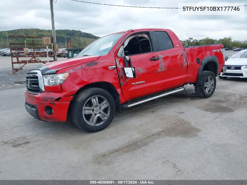 2011 Toyota Tundra Sr5 5.7L V8 VIN: 5TFUY5F10BX177746 Lot: 40369891