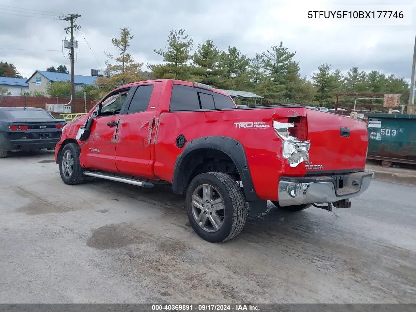 2011 Toyota Tundra Sr5 5.7L V8 VIN: 5TFUY5F10BX177746 Lot: 40369891