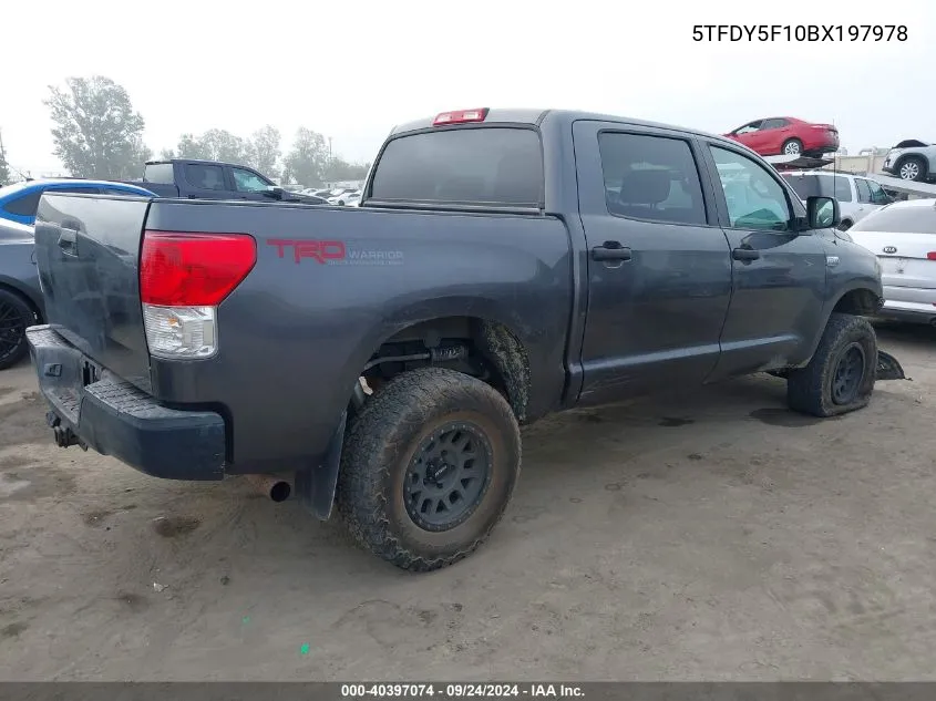 5TFDY5F10BX197978 2011 Toyota Tundra Grade 5.7L V8