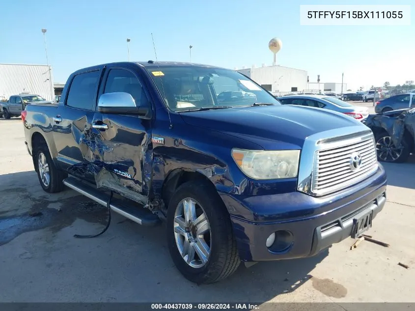 2011 Toyota Tundra Limited 5.7L V8 VIN: 5TFFY5F15BX111055 Lot: 40437039