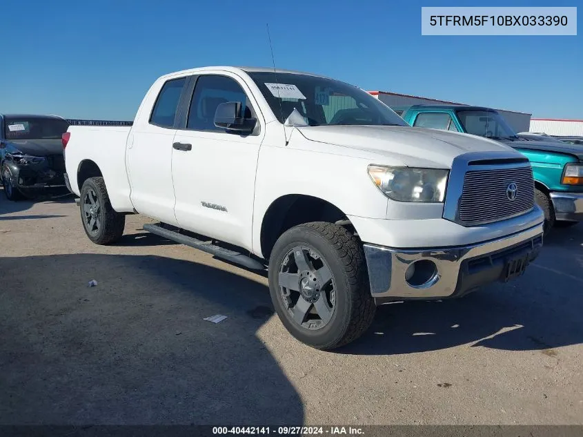 2011 Toyota Tundra Grade 4.6L V8 VIN: 5TFRM5F10BX033390 Lot: 40442141