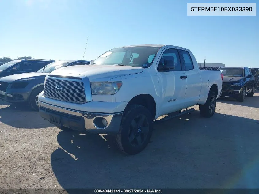 2011 Toyota Tundra Grade 4.6L V8 VIN: 5TFRM5F10BX033390 Lot: 40442141