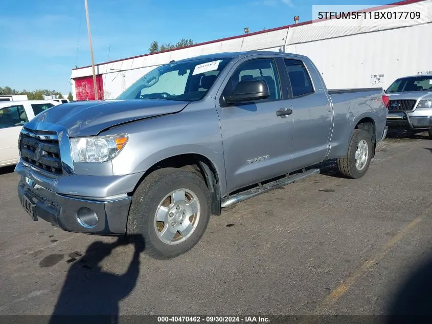 5TFUM5F11BX017709 2011 Toyota Tundra Grade 4.6L V8