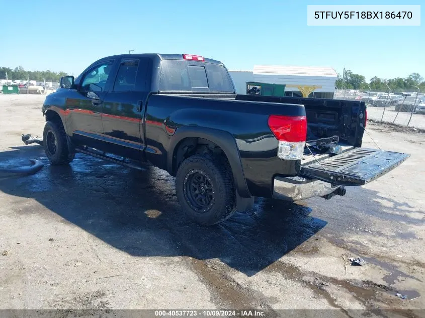 2011 Toyota Tundra Grade 5.7L V8 VIN: 5TFUY5F18BX186470 Lot: 40537723