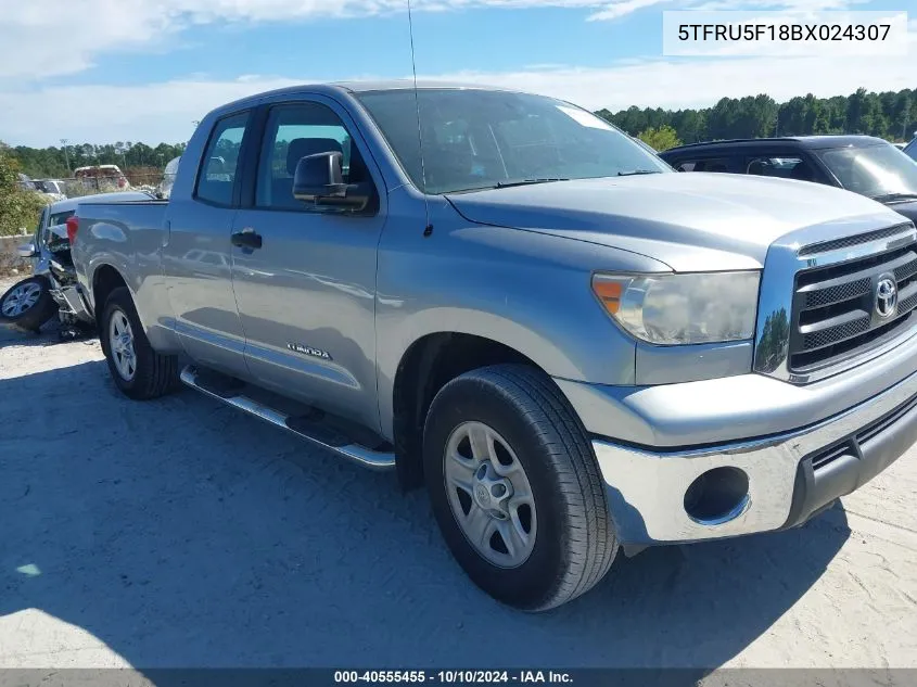 2011 Toyota Tundra Grade V6 VIN: 5TFRU5F18BX024307 Lot: 40555455