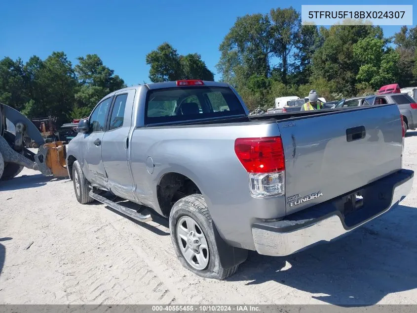 2011 Toyota Tundra Grade V6 VIN: 5TFRU5F18BX024307 Lot: 40555455