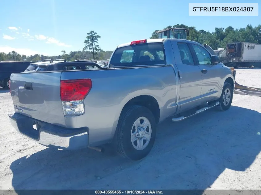 5TFRU5F18BX024307 2011 Toyota Tundra Grade V6