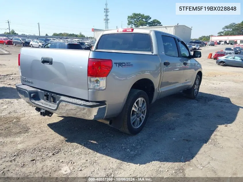 2011 Toyota Tundra Grade 4.6L V8 VIN: 5TFEM5F19BX028848 Lot: 40557368