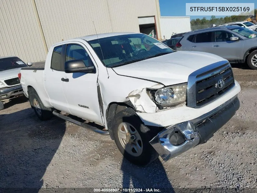 2011 Toyota Tundra Grade V6 VIN: 5TFRU5F15BX025169 Lot: 40558907