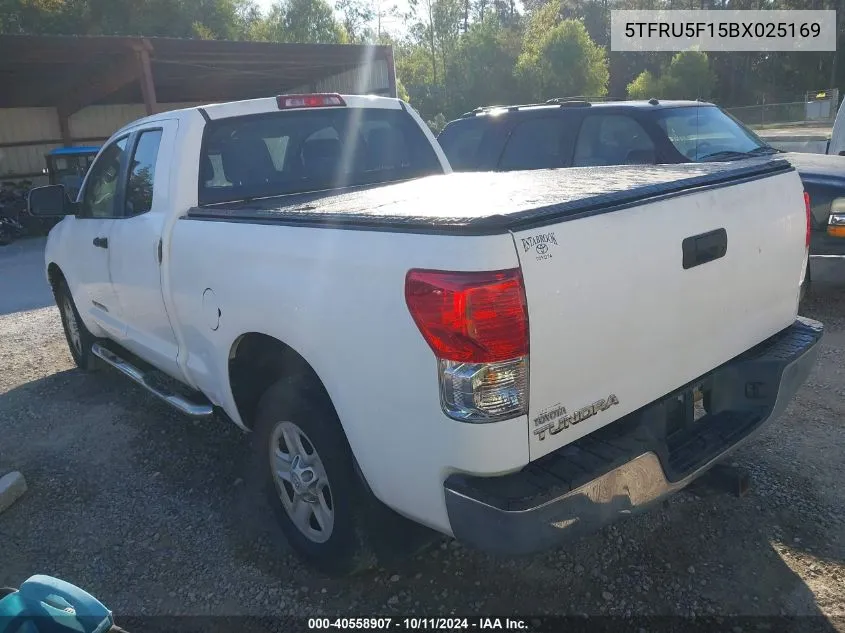 2011 Toyota Tundra Grade V6 VIN: 5TFRU5F15BX025169 Lot: 40558907