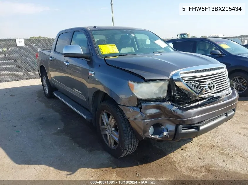 5TFHW5F13BX205434 2011 Toyota Tundra Limited 5.7L V8