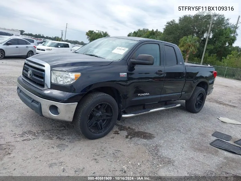 5TFRY5F11BX109316 2011 Toyota Tundra Grade 5.7L V8