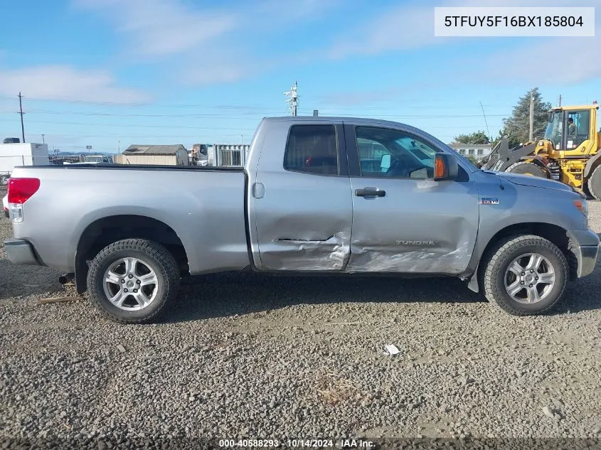 5TFUY5F16BX185804 2011 Toyota Tundra Double Cab Sr5