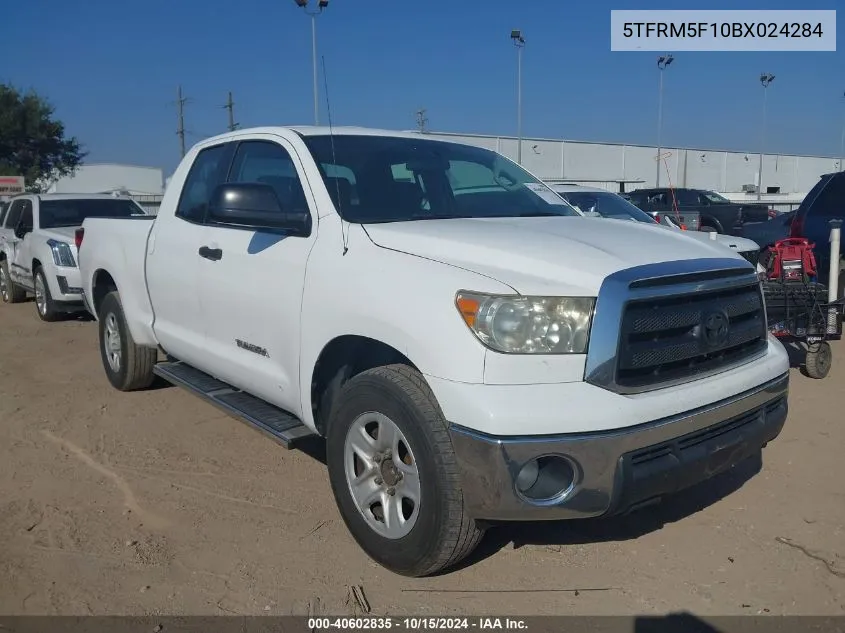 2011 Toyota Tundra Grade 4.6L V8 VIN: 5TFRM5F10BX024284 Lot: 40602835