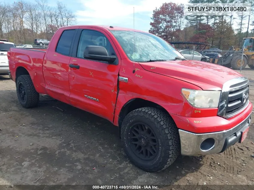 2011 Toyota Tundra Grade 5.7L V8 VIN: 5TFUY5F13BX180480 Lot: 40723715