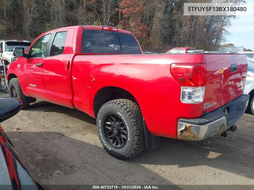 2011 Toyota Tundra Grade 5.7L V8 VIN: 5TFUY5F13BX180480 Lot: 40723715