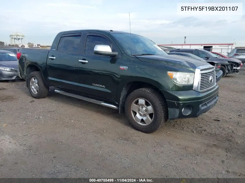 2011 Toyota Tundra Limited 5.7L V8 VIN: 5TFHY5F19BX201107 Lot: 40755499