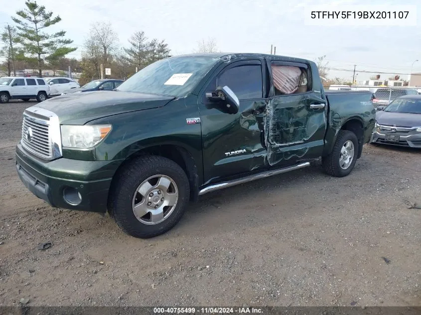 5TFHY5F19BX201107 2011 Toyota Tundra Limited 5.7L V8