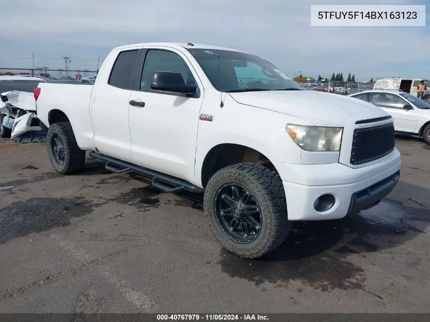 2011 Toyota Tundra Grade 5.7L V8 VIN: 5TFUY5F14BX163123 Lot: 40767979