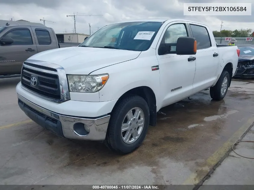 2011 Toyota Tundra Grade 5.7L V8 VIN: 5TFEY5F12BX106584 Lot: 40780045