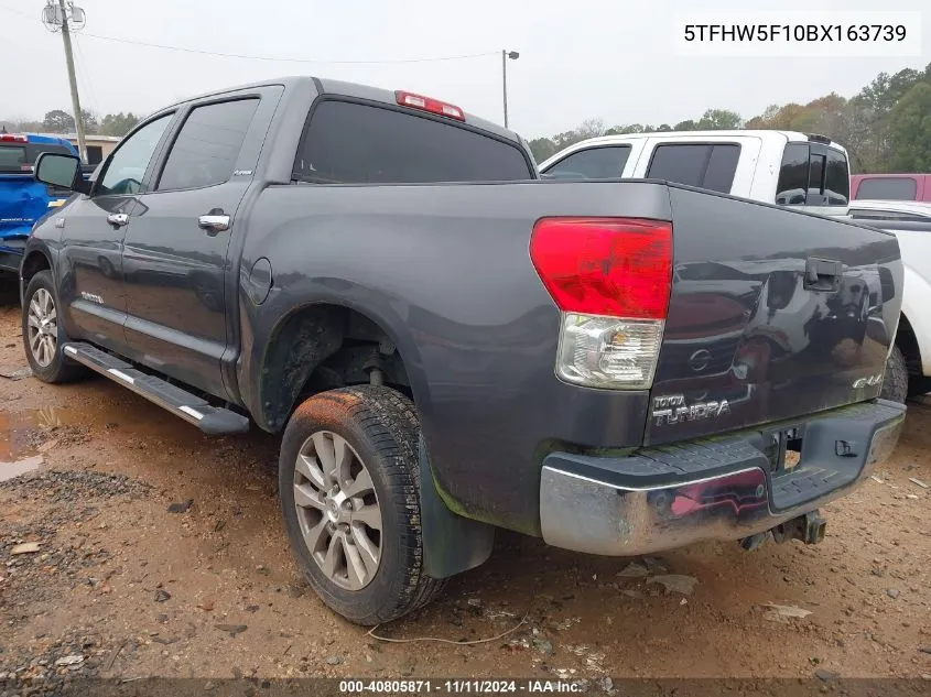 2011 Toyota Tundra Limited 5.7L V8 VIN: 5TFHW5F10BX163739 Lot: 40805871