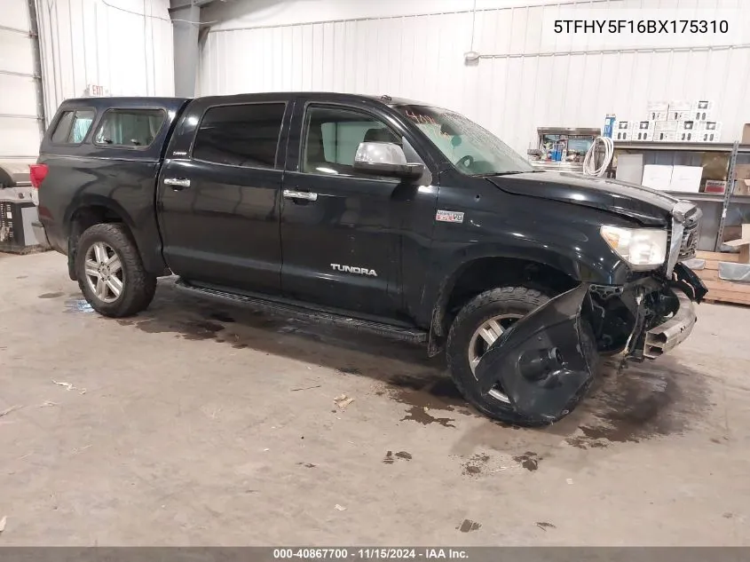 2011 Toyota Tundra Limited 5.7L V8 VIN: 5TFHY5F16BX175310 Lot: 40867700