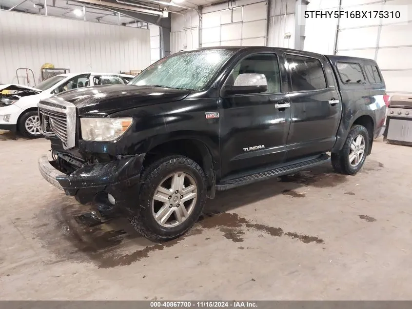 2011 Toyota Tundra Limited 5.7L V8 VIN: 5TFHY5F16BX175310 Lot: 40867700