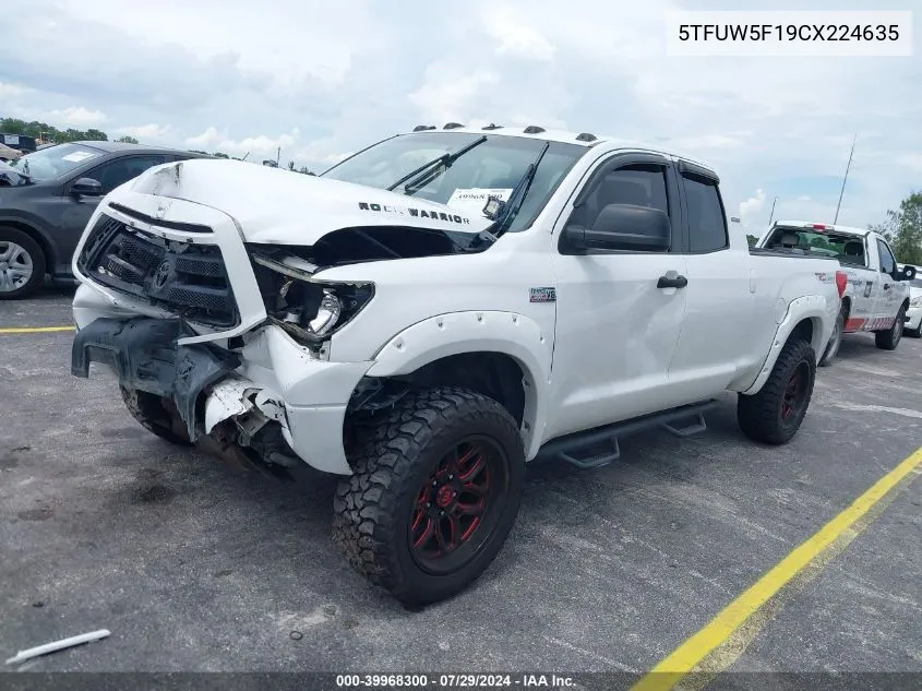 5TFUW5F19CX224635 2012 Toyota Tundra Grade 5.7L V8