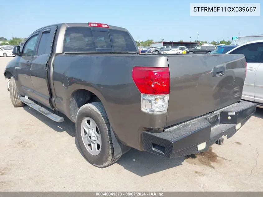 5TFRM5F11CX039667 2012 Toyota Tundra Grade 4.6L V8