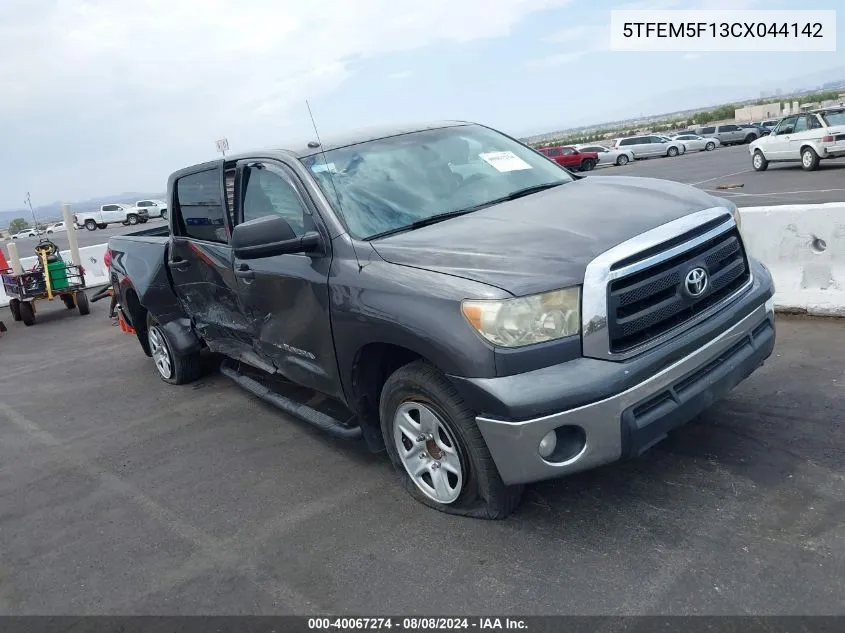 5TFEM5F13CX044142 2012 Toyota Tundra Grade 4.6L V8