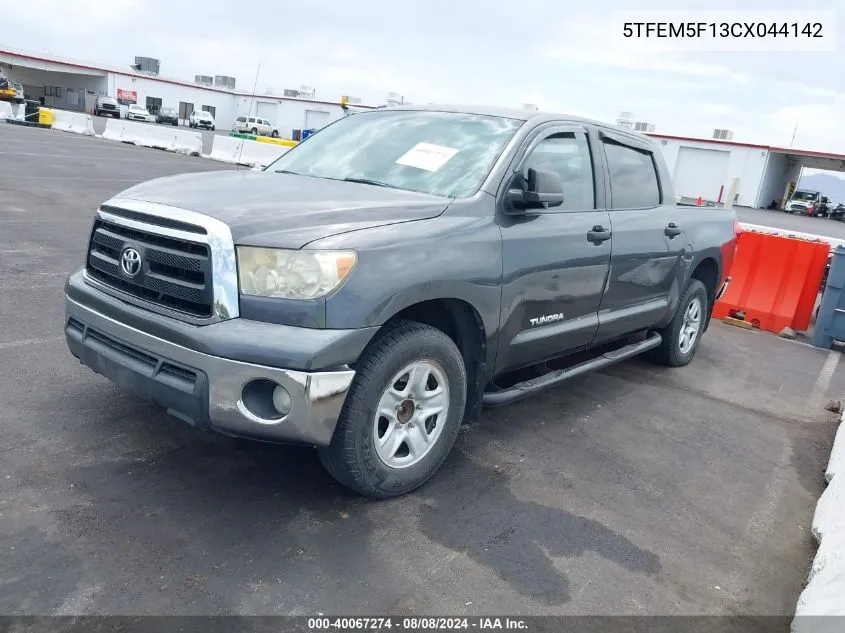 5TFEM5F13CX044142 2012 Toyota Tundra Grade 4.6L V8