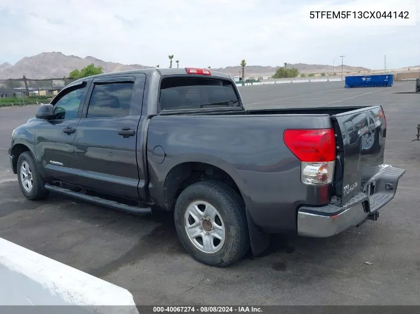 5TFEM5F13CX044142 2012 Toyota Tundra Grade 4.6L V8