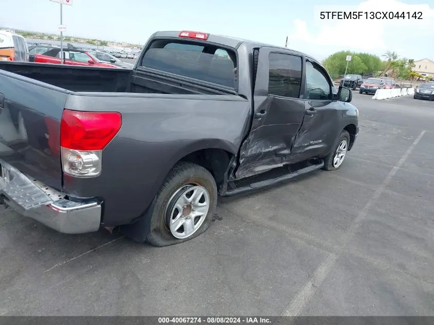 5TFEM5F13CX044142 2012 Toyota Tundra Grade 4.6L V8