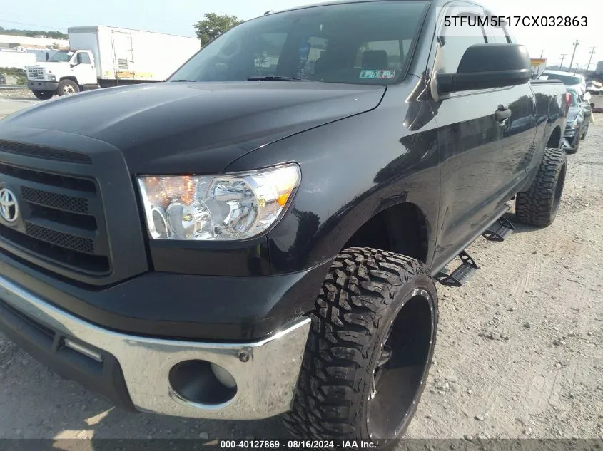 2012 Toyota Tundra Grade 4.6L V8 VIN: 5TFUM5F17CX032863 Lot: 40127869