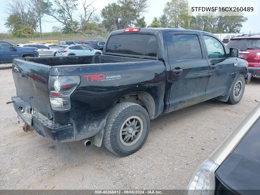 5TFDW5F16CX260489 2012 Toyota Tundra Grade 5.7L V8