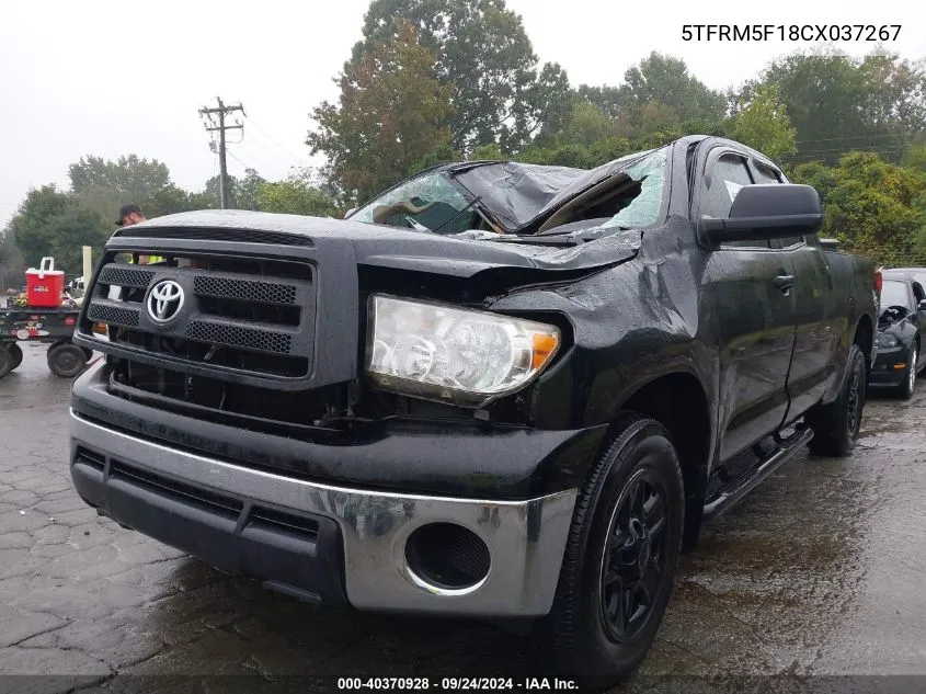 5TFRM5F18CX037267 2012 Toyota Tundra Grade 4.6L V8