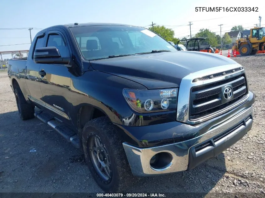 5TFUM5F16CX033342 2012 Toyota Tundra Grade 4.6L V8