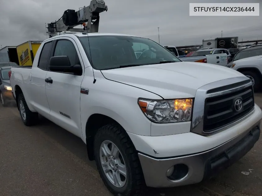 2012 Toyota Tundra Grade 5.7L V8 VIN: 5TFUY5F14CX236444 Lot: 40417863