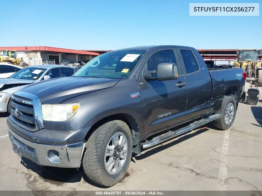 2012 Toyota Tundra Double Cab Sr5 VIN: 5TFUY5F11CX256277 Lot: 40435797